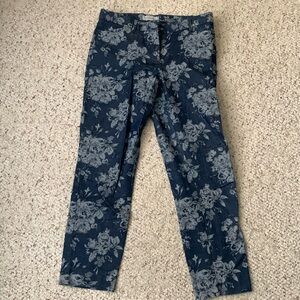 Beautiful jacquard floral print jeans!